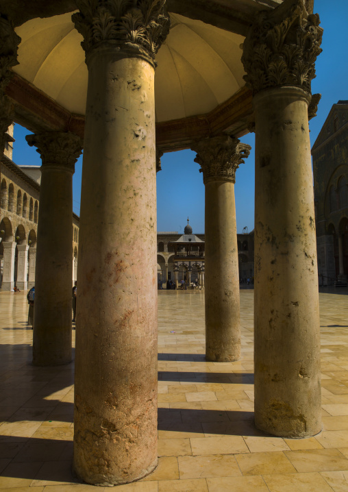 The Dome Of The Treasury In Umayyad Mosque Courtyard, Damascus, Damascus Governorate, Syria