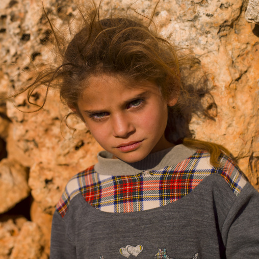 Blonde Girl In Dead City, Serjilla, Idlib Governorate, Syria