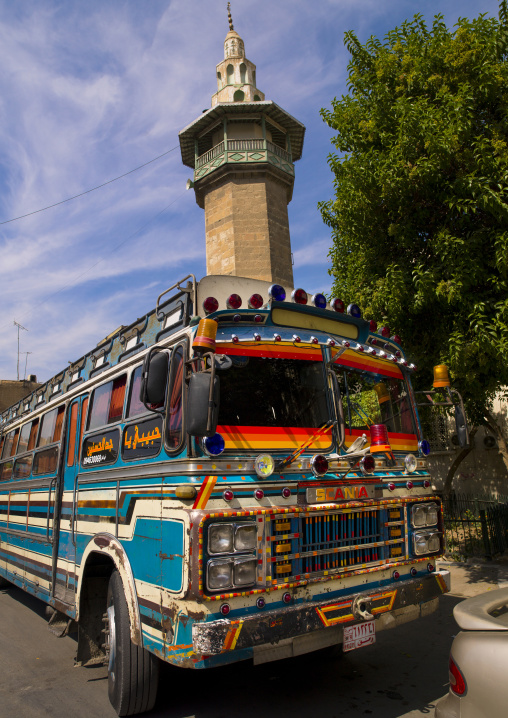 Decorated Bus, Damascus, Damascus Governorate, Syria