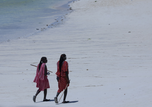 Masais on nungwi beach zanzibar, Tanzania