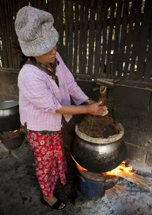 Sticky rice alccol factory, Ban huay tor village, Thailand