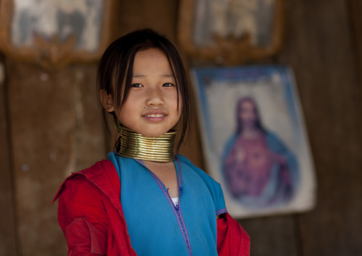 Miss muko, Karen long neck girl, Nam peang din village, Thailand