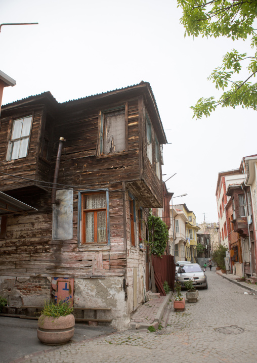 Old wooden style house near the Bosphorus sea, Marmara Region, istanbul, Turkey