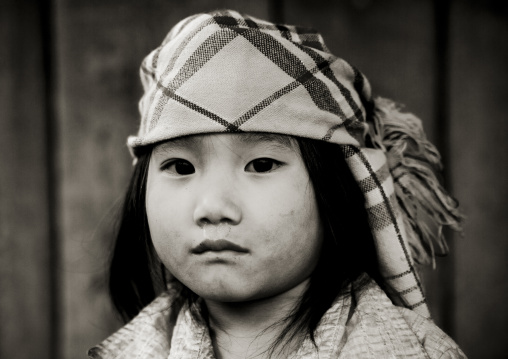 Young flower hmong girl with a headscarf, Sapa, Vietnam
