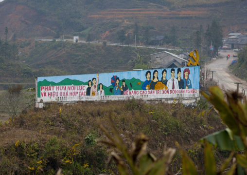 Wall painting in the countryside, Sapa, Vietnam