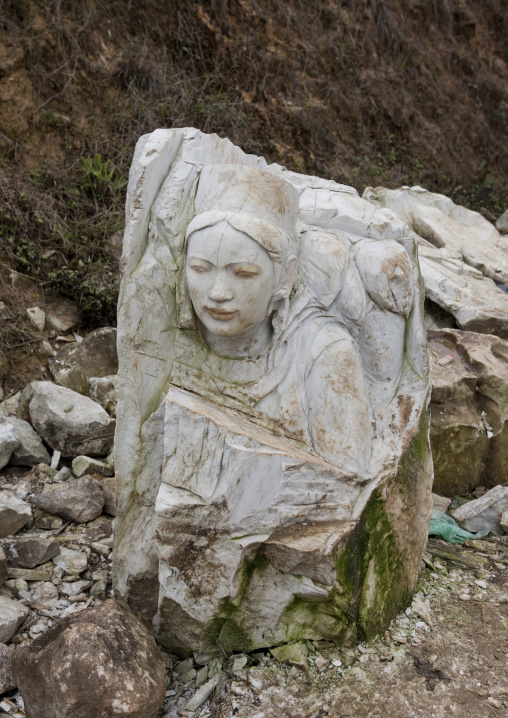 Sculpture of a woman, Sapa, Vietnam