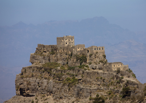 Village Posted On The Top Of A Mountain, Yemen