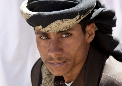 Portrait Of A Young Man In Amber Eyes, Yemen