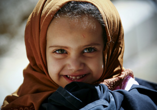 Little Yemeni Girl Smiling, Amran, Yemen