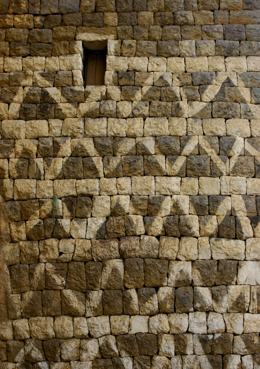 Detail Of A Decorated House Wall In Al Hajjara, Yemen