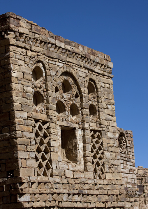 Front Of An Old Traditional Brick House, Thula, Yemen
