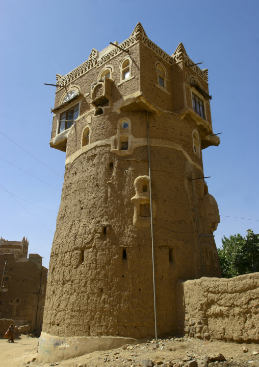 Adobe House In Wadi Dhar, Yemen