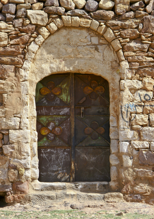 Iron Door Of An Old House, Yemen