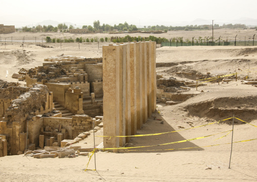 The Barran temple aka temple of the moon, Marib Governorate, Marib, Yemen