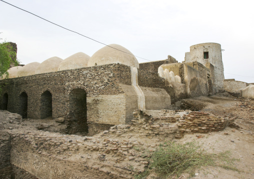 Mosque domes in the old town, Al Hudaydah Governorate, Zabid, Yemen