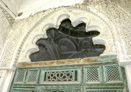 Al-ashrafiya Mosque decorated door, Janad Region, Taiz, Yemen