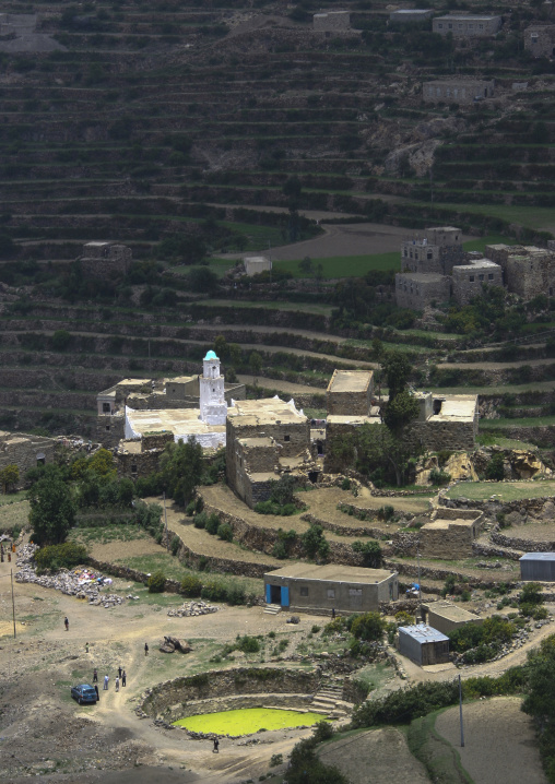 Terraces planted with cereals, Sanaa Governorate, Manakha, Yemen
