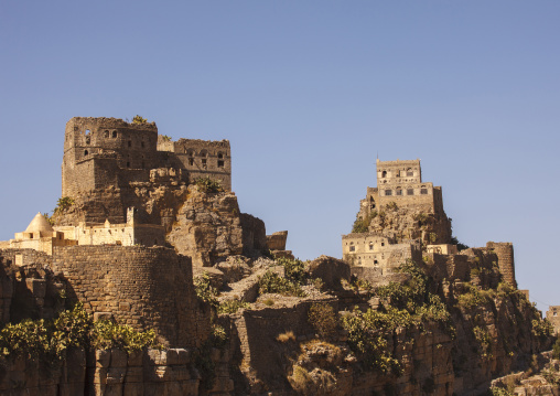 Fortified village in the mountain, Sanaa Governorate, Kholan, Yemen