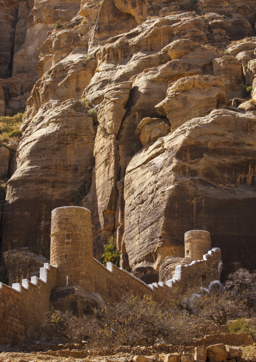 Ramparts of the old town, Amran Governorate, Thula, Yemen