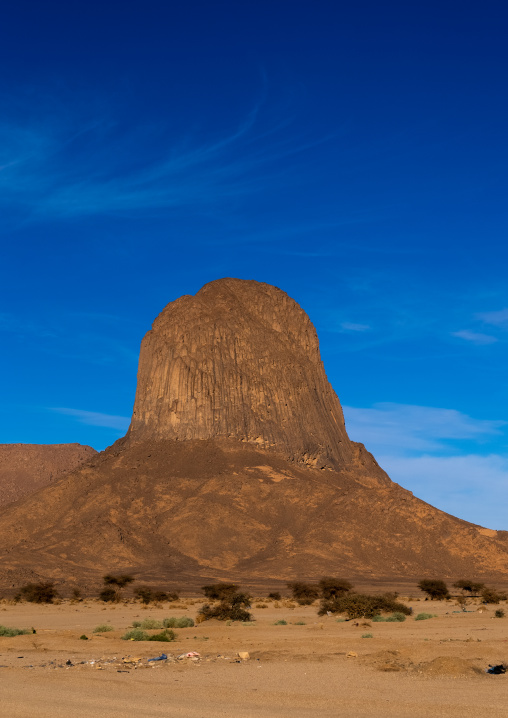 Sandstone rock formation in the desert, North Africa, Tamanrasset, Algeria