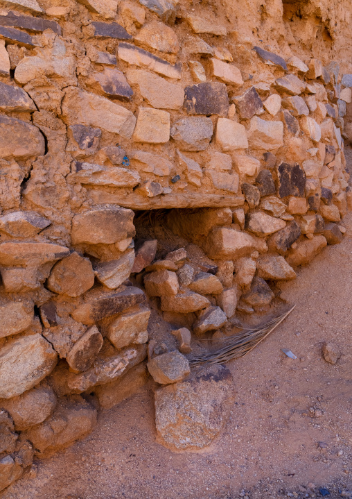Latrines in Ksar Zelouaz old town, North Africa, Djanet, Algeria
