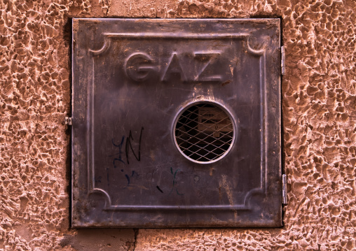 Gas access in a house in the street, North Africa, Ghardaia, Algeria