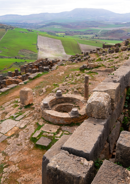 Baptistery in Tiddis Roman Ruins, North Africa, Bni Hamden, Algeria