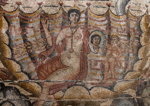 Mosaic of Venus bathing from the House of the Donkey, North Africa, Djemila, Algeria