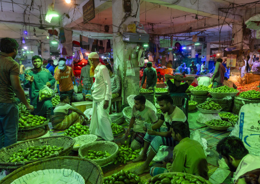 Vegetables and fruits morning market, Dhaka Division, Dhaka, Bangladesh