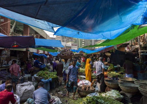 Vegetables and fruits morning market, Dhaka Division, Dhaka, Bangladesh