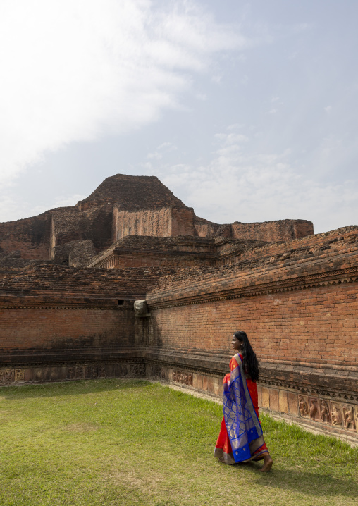 Bangladeshi tourist in Somapura Mahavihara, Rajshahi Division, Badalgachhi, Bangladesh