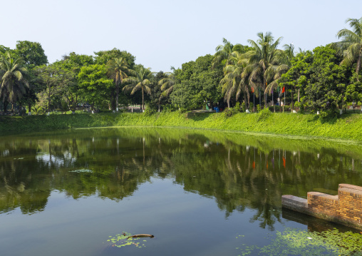 Sonargaon folk art and craft museum pond, Dhaka Division, Sonargaon, Bangladesh