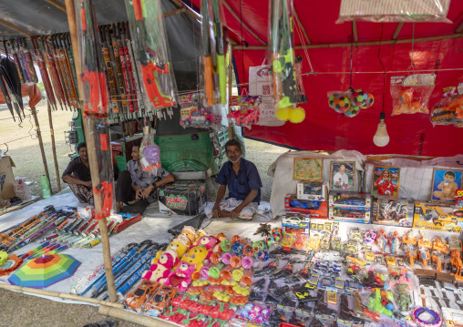 Toys for sale during Charak Puja hindu festival, Sylhet Division, Kamalganj, Bangladesh