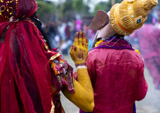 Parvati and Ganesh during Charak Puja hindu festival, Sylhet Division, Kamalganj, Bangladesh