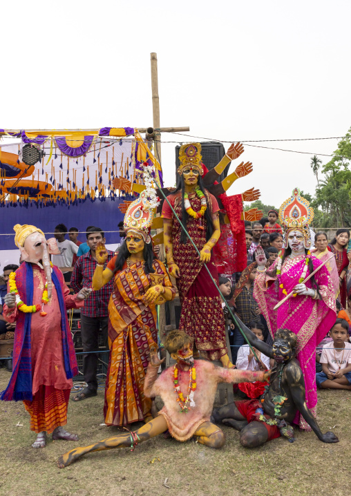 Goddesses during Charak Puja hindu festival, Sylhet Division, Kamalganj, Bangladesh