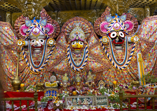 Sri Jagannatha Temple deities statues, Chittagong Division, Comilla, Bangladesh