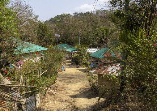 Tripura tribe village in the hills, Chittagong Division, Rowangchhari, Bangladesh