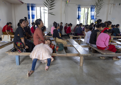 Bawm ethnic group mass in a church, Chittagong Division, Faruk Para, Bangladesh