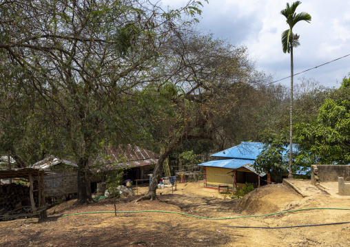 Village in the hills, Chittagong Division, Rowangchhari, Bangladesh