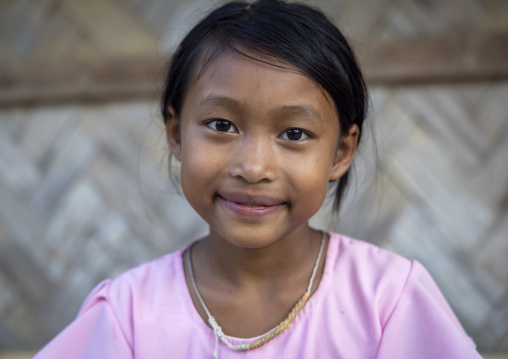 Portrait of a Marma ethnic group girl, Chittagong Division, Rowangchhari, Bangladesh