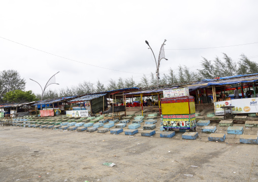 Restaurants on the beach, Chittagong Division, Chittagong, Bangladesh