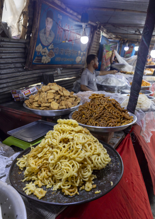 Sweets for sale, Rajshahi Division, Shibganj, Bangladesh