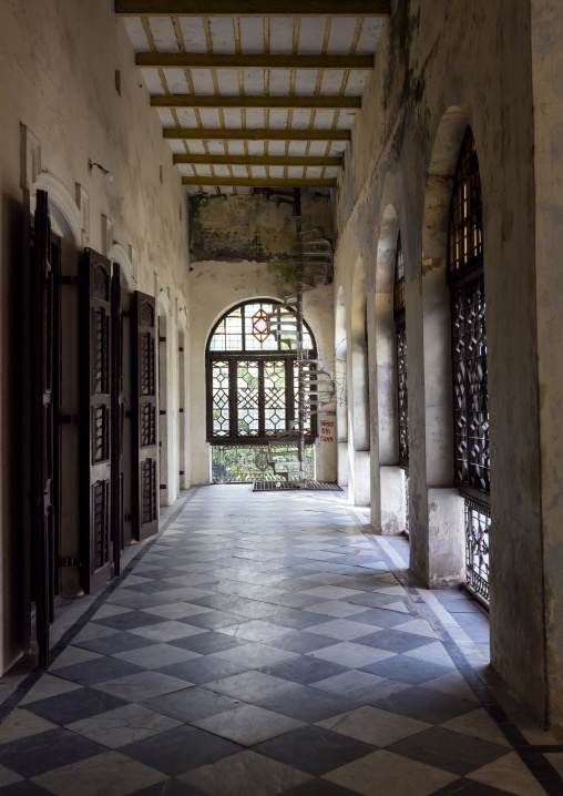 Corridor in Tajhat Palace, Rangpur Division, Rangpur, Bangladesh
