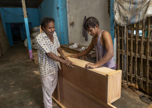 Bangladeshi carpenters in a workshop, Rangpur Division, Rangpur, Bangladesh