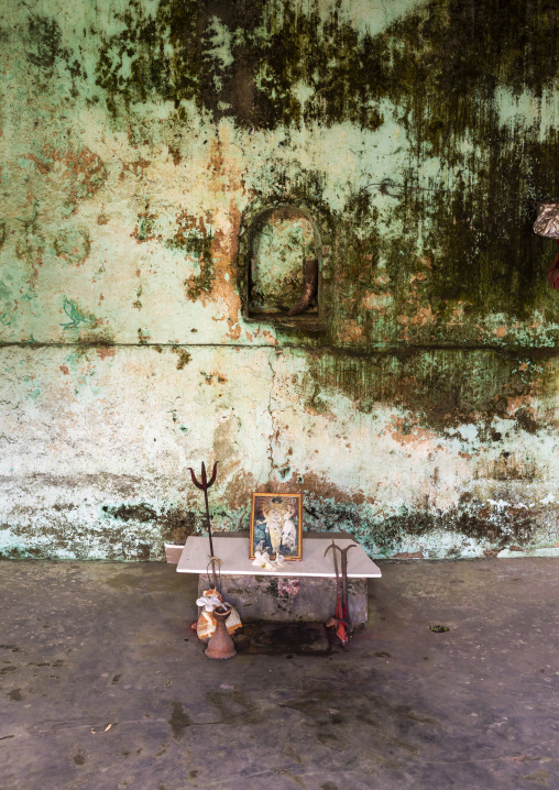 Brahma portrait in Hindu temple in Balihar Rajbari, Rajshahi Division, Baliher, Bangladesh