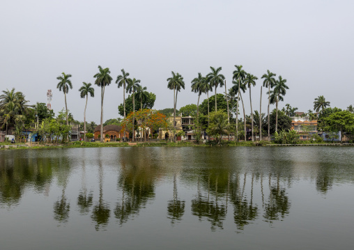 Reflection in the pond of Puthia complex, Rajshahi Division, Puthia, Bangladesh