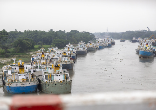 Freight transportation ships, Khulna Division, Mongla, Bangladesh