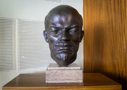 Lenin statue in the former GDR Ministry for State Security now Stasi Museum, Berlin state, Berlin, Germany