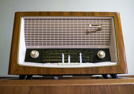 Radio in the former GDR Ministry for State Security now Stasi Museum, Berlin state, Berlin, Germany