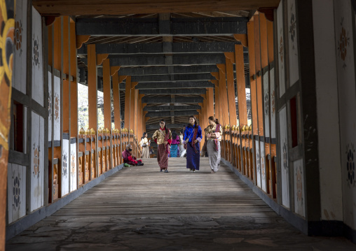 Punakha dzong covered bridge, Punakha dzongkhag, Punakha, Bhutan